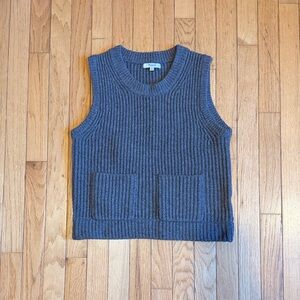 Madewell 100% Merino Wool Pocket Sweater Vest, XS